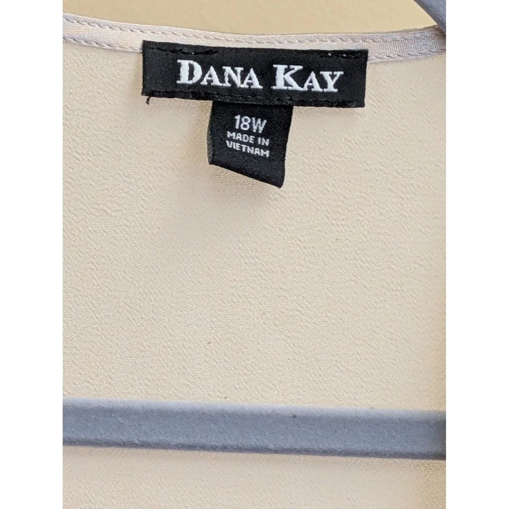 Dana Kay Open Jacket Blazer 18W Ivory Embellished‎ Wedding Guest Mother Of Bride